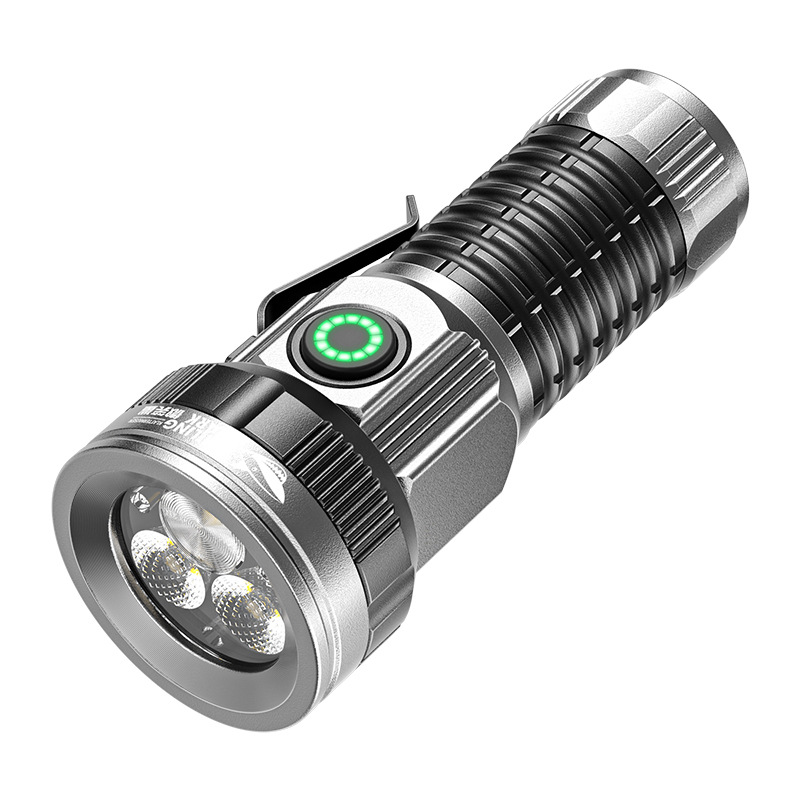 Edc (Every Day Carry - Kleine LED-Taschenlampe, USB C, wiederaufladbar, hohe