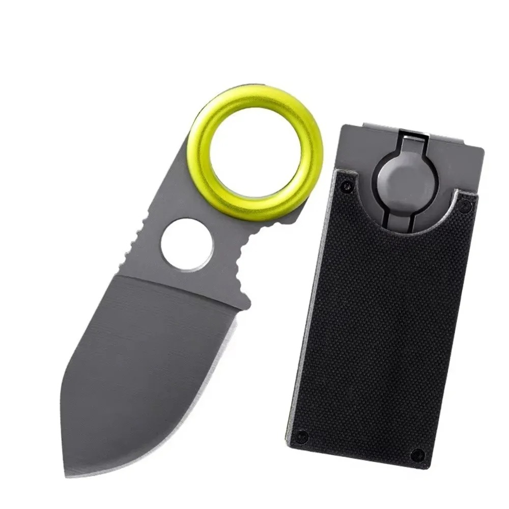 Edc Carry Fixed Blade Knife - Mini EDC Ringmesser mit feststehender Klinge,