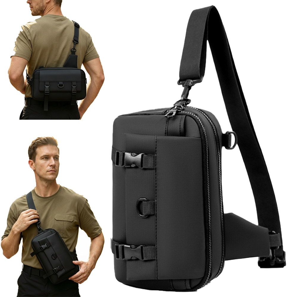 Edc Concealed Carry Sling Bag - Taktische Pistolen-Tasche Verdeckte Waffenaufbewahrung Brusttasche Crossbody-Schultertasche
