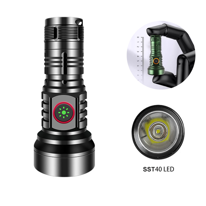 Edc (Every Day Carry - Sst40 led taschenlampe typ-c usb wiederauf