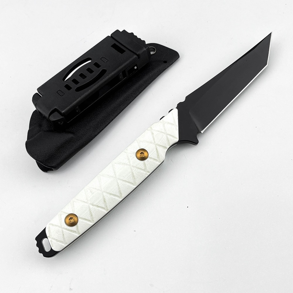 Edc Daily Carry - Neues feststehendes Messer mit weißem G10-Griff,