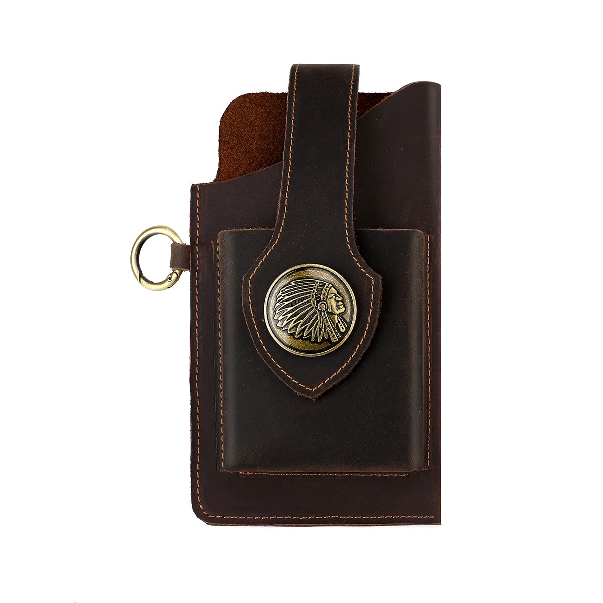 Edc Carry Belt Leather - Herren-Gürteltasche aus Leder, Hüfttasche, Multifunktionale Aufbewahrungstasche