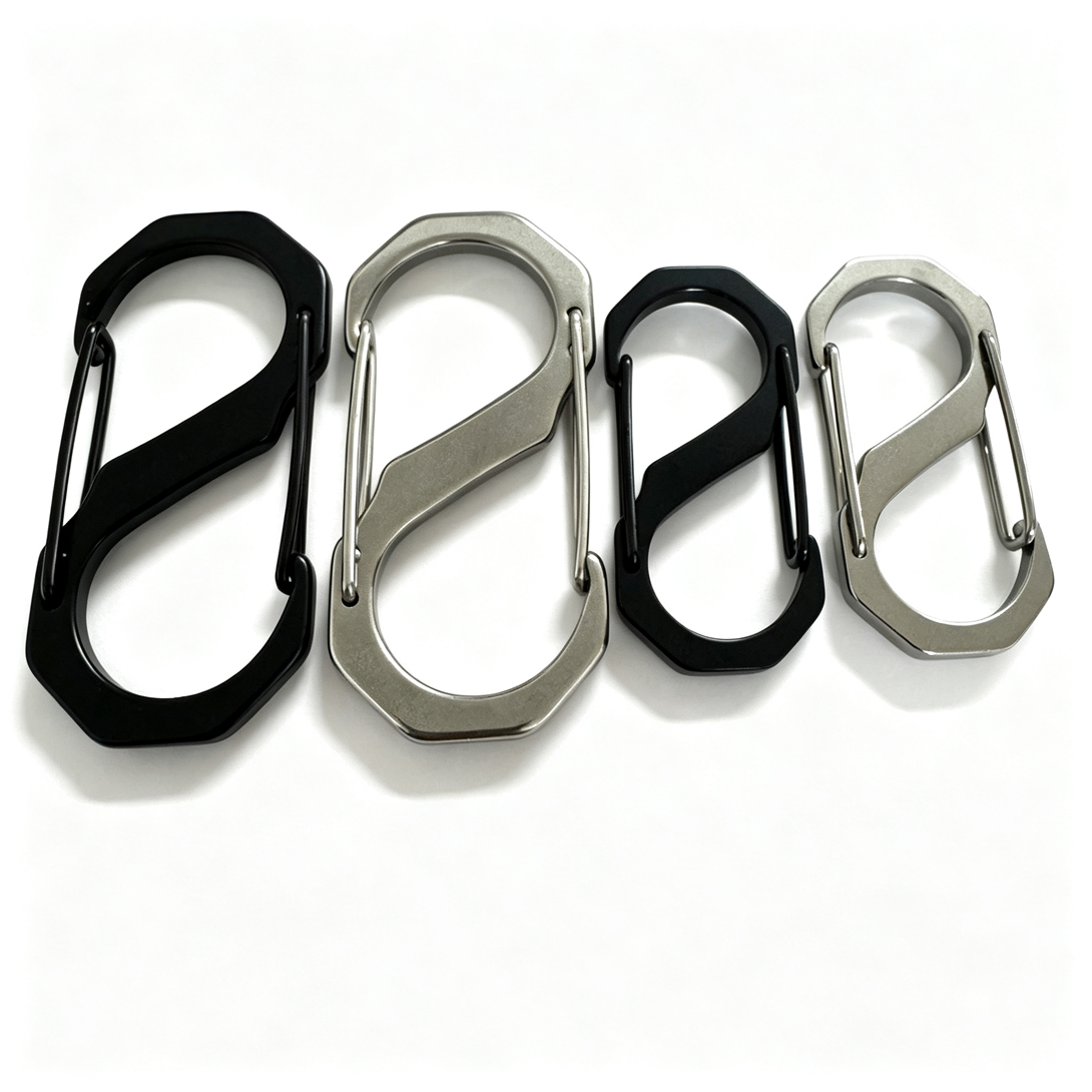 Edc Carry Backpack - 10 Stück Edelstahl-EDC-Schlüsselanhänger, Federhaken, robuste Karabinerhaken,