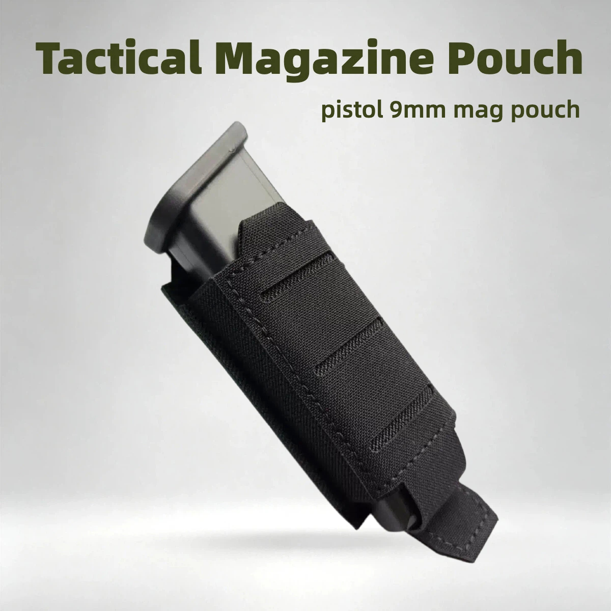 Edc Able Carry - Lasergeschnittener Einzelner 9mm Magazinhalter, Hartschalen-PP-Platte, Molle