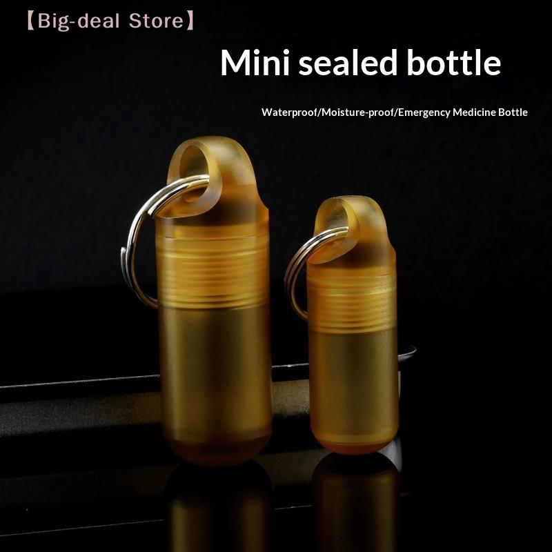 Edc Daily Carry - 【M】Kleine PEI-Pillenflasche, multifunktionale Aufbewahrungsbox, tragbares Outdoor-Werkzeug,