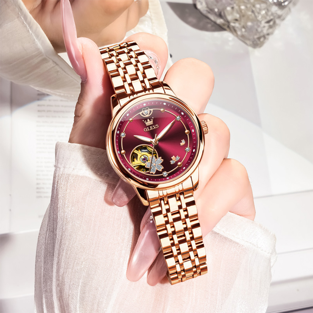 Rose Gold Wein Rot Luxus Casua – Watch Winder Compact Bewertung und Preis