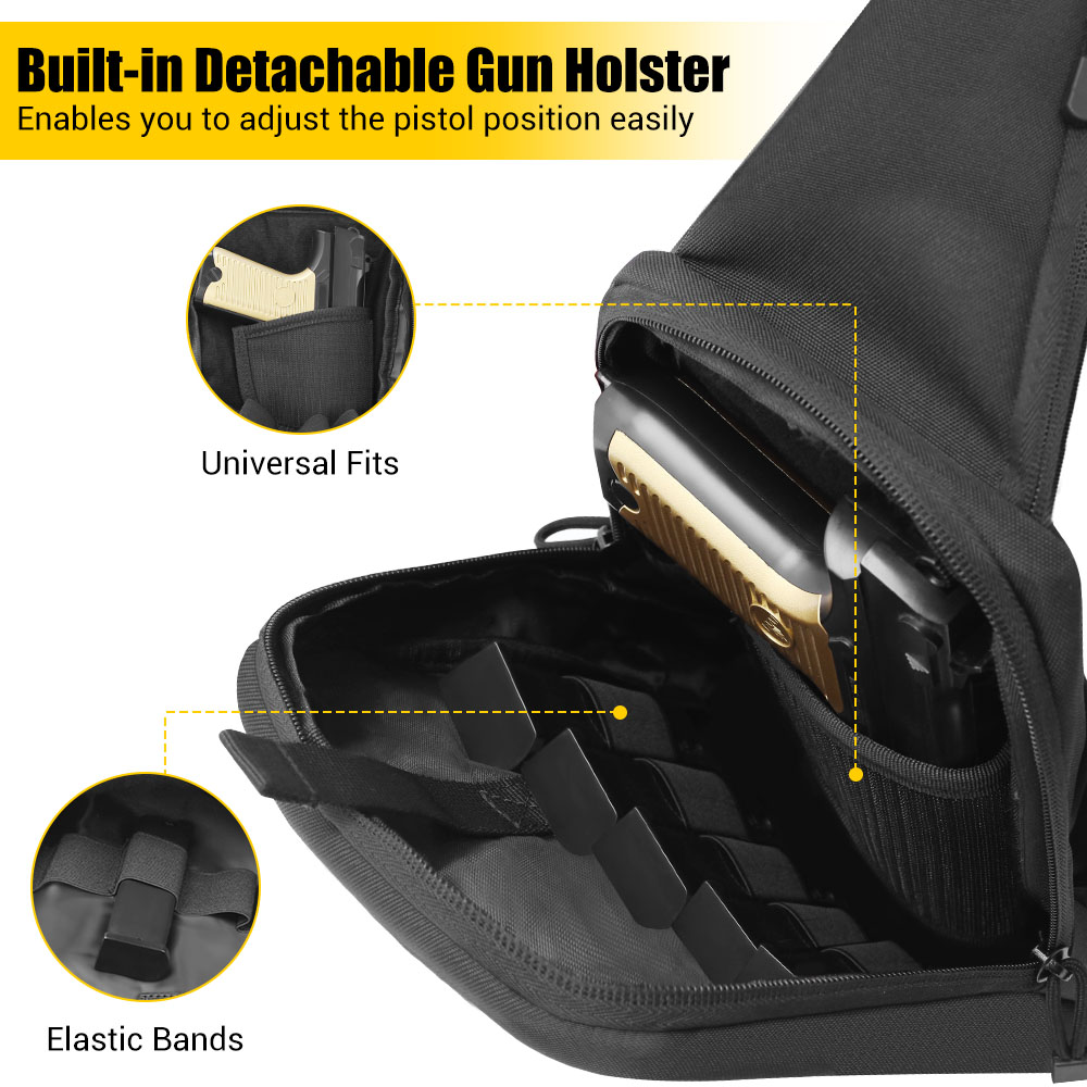 Taktische Pistolen-Tasche, ver – Edc Concealed Carry Sling Bag Bewertung und Preis