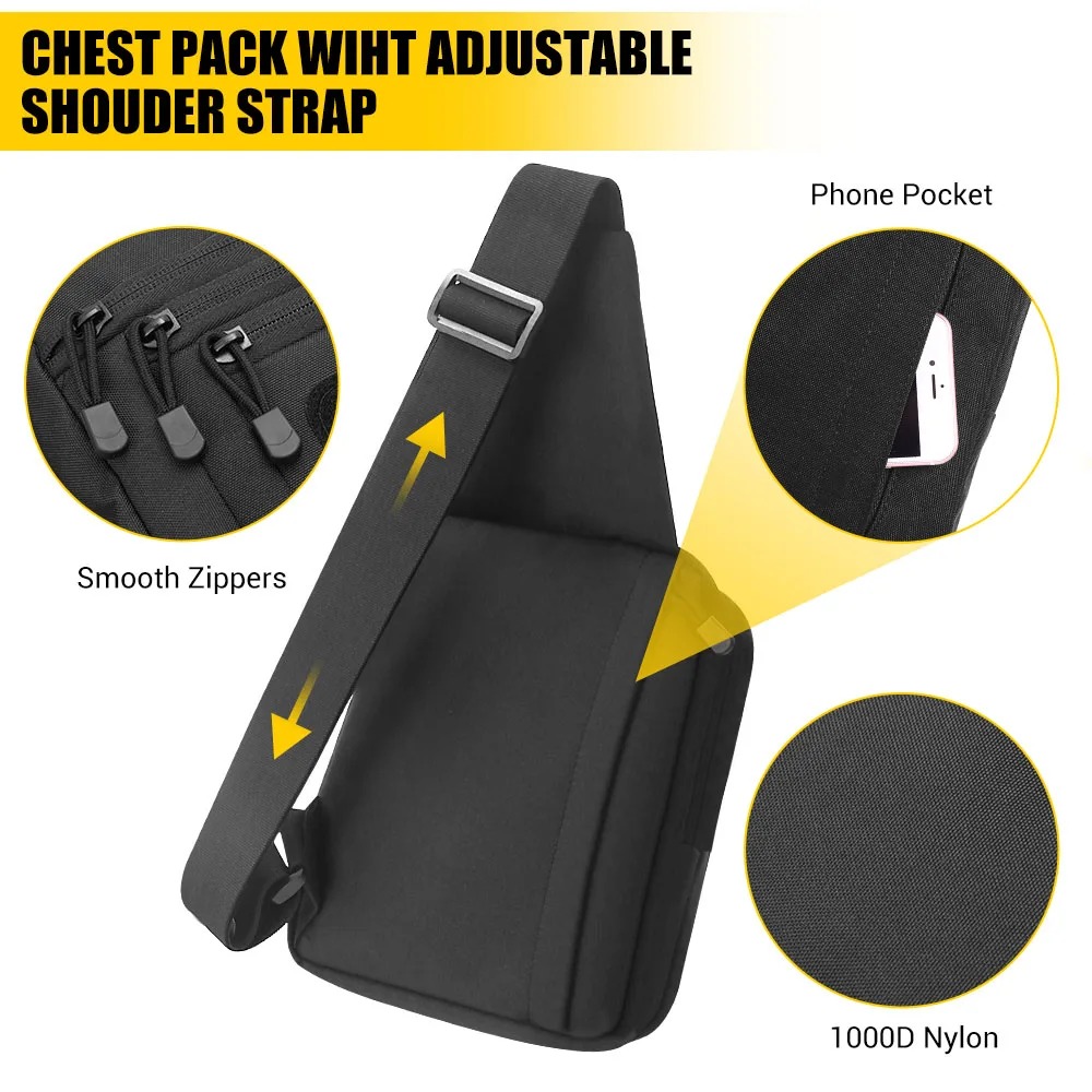 Taktische Pistolen-Tasche, ver – Edc Concealed Carry Sling Bag Bewertung und Preis