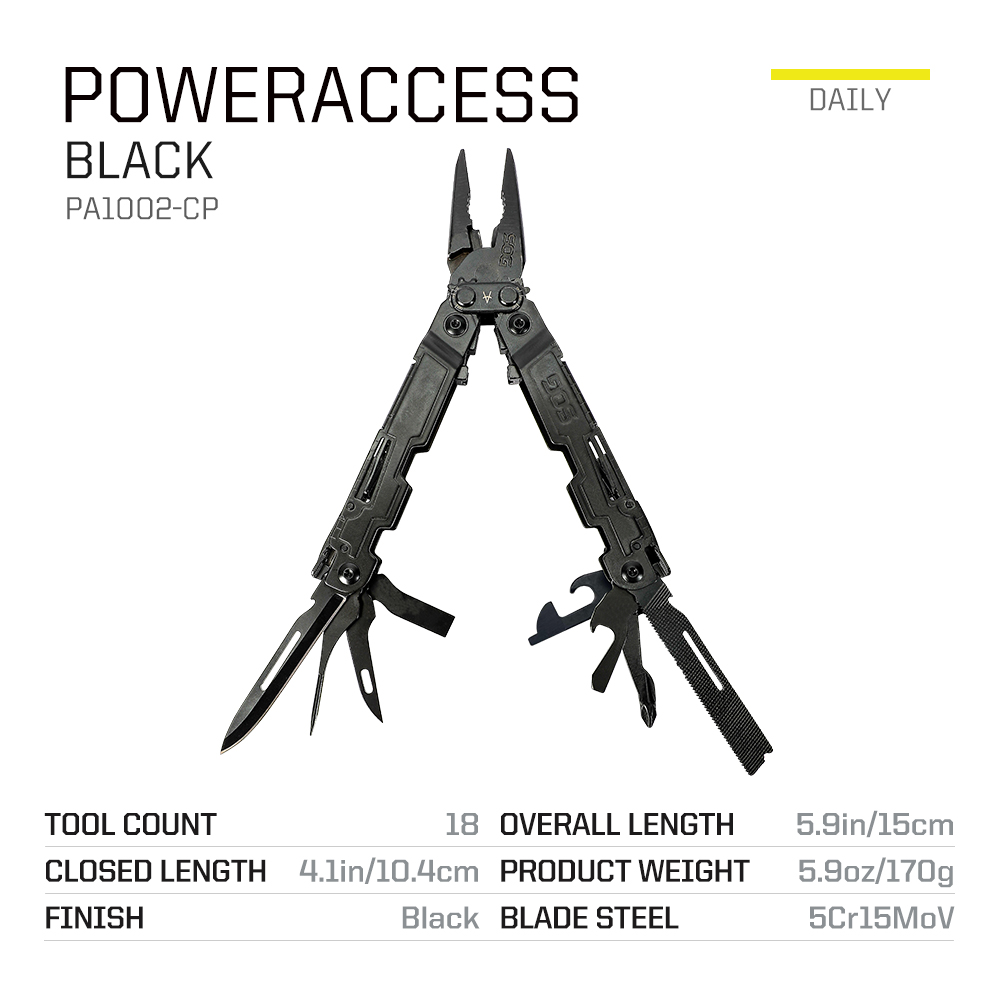 SOG PowerAccess 18-in-1-Tasche – Edc Every Day Carry おもちゃ Bewertung und Preis