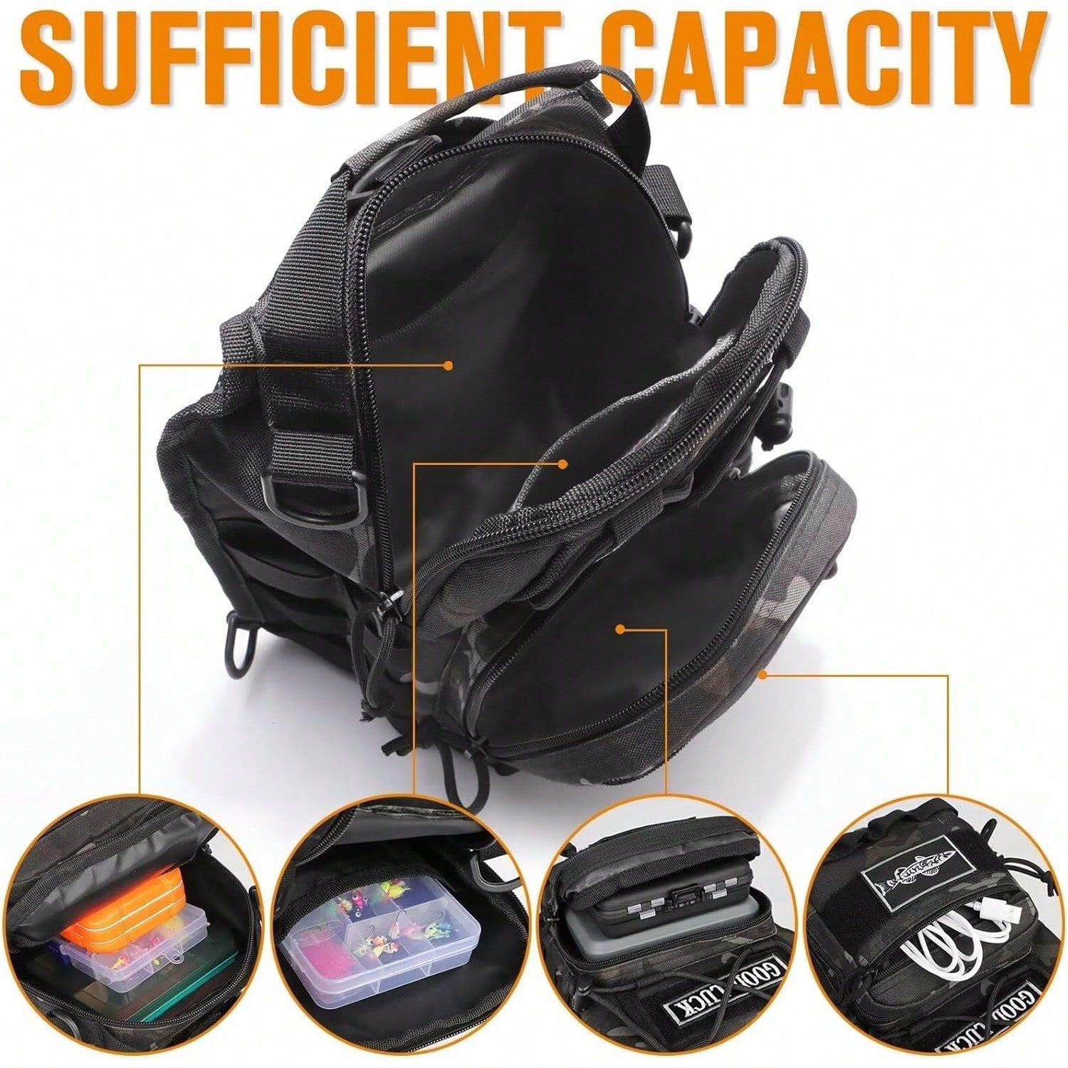 Kleiner Angelrucksack, wasserd – Edc Carry Backpack Bewertung und Preis